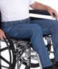 Silverts SV41050 Wheelchair Jeans for Men with High Back Rise Denim, Size=34, SV41050-SV143-34