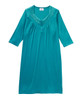 Silverts SV26210 Soft Womens Lace-Trimmed Hospital Patient Gown  Teal, Size=2XL, SV26210-SV291-2XL