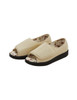 Silverts SV15180 Womens Extra Wide Open Toed Shoes for Indoor & Outdoor  Beige, Size=9, SV15180-SVBGB-9