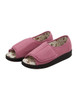 Silverts SV15180 Womens Extra Wide Open Toed Shoes for Indoor & Outdoor  Misty Rose, Size=12, SV15180-SVMRB-12