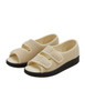 Silverts SV15370 Womens Easy Closure Sandal for Indoors & Outdoors Natural, Size=6, SV15370-SVNAB-6