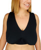 Silverts SV18940 Underwire-Free Sleep Bra Lounge Bra - Breast Nest Black, Size=M, SV18940-SV2-M