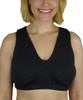 Silverts SV18920 Underwire-Free Soft Lounge & Sleep Bra - Breast Nest Black, Size=M, SV18920-SV2-M