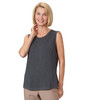 Silverts SV28070 Womens Soft Antimicrobial Modal Open Back Undervest Heather Gray, Size=L, SV28070-SV1456-L