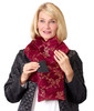 Silverts SV30010 Ladies Soft Plush Post-Surgical Puffer Scarf  Pink Leopard, Size=OS, SV30010-SV1444-OS