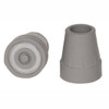 Replacement CRUTCH TIPS ¾" - ⅞" Medium Tip, grey (pair), 12/bag