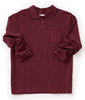 Silverts SV51240 Men's Antimicrobial Open Back Polo Shirt Burgundy, Size=2XL, SV51240-SV23-2XL