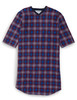 Silverts SV50120 Men's Flannel Hospital Gowns Red Plaid, Size=S, SV50120-SV610-S