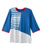 Silverts SV140 Top Color Block Open Back Electric Blue/Red/White, Size=XL, SV140-SV2008-XL