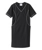 Silverts SV311 Senior Women's Adaptive Open Back Ponte Dress Black/White, Size=3XL, SV311-SV709-3XL