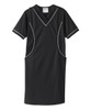 Silverts SV311 Senior Women's Adaptive Open Back Ponte Dress Black/White, Size=M, SV311-SV709-M