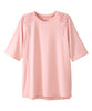 Silverts SV149 Senior Women's Adaptive Open Back Embroidered T-Shirt Petal Pink, Size=L, SV149-SV2017-L