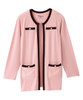 Silverts SV157 Senior Women's Long Sleeve Knit Blazer Dusty Pink/Black Contrast, Size=2XL, SV157-SV2029-2XL