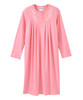 Silverts SV26020 Hospital Gowns - Senior Women's Adaptive Open Back Solid Knit Nightgown Pink Tonic, Size=XL, SV26020-PKTO-XL