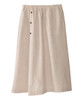 Silverts SV015 Senior Women's Open Back Adaptive Skirt Khaki, Size=L, SV015-SV2005-L