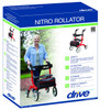 Drive Medical RTL10266 Nitro Euro Style Walker Rollator, Red