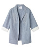 Silverts SV130 Senior Women's Embroidered Linen Blazer Breezy Blue, Size=M, SV130-SV2003-M