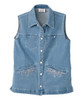 Silverts SV133 Senior Women's Adaptive Magnetic Closure Denim Vest Light Wash, Size=M, SV133-SV2082-M