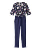 Silverts SV202 Senior Women's Adaptive Henley Anti-Strip Suit Floral/Navy, Size=3XL, SV202-SV2067-3XL