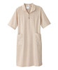 Silverts SV314 Senior Women's Adaptive Open Back Embroidered Linen Dress Khaki, Size=XL, SV314-SV2005-XL