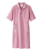 Silverts SV314 Senior Women's Adaptive Open Back Embroidered Linen Dress Dusty Pink, Size=L, SV314-SV2004-L