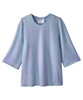 Silverts SV23610 Womens Soft Open Back Adaptive Top Heather Ciel Blue, Size=L, SV23610-HECE-L