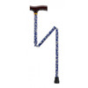 Drive 10304BD-1 Lightweight Adjustable Folding Cane with T Handle, Blue Daisy - Discontinued