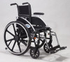 Viper Wheelchair with Flip Back Removable Arms, Desk Arms, Elevating Leg Rests, 12" Seat (L412DDA-ELR)