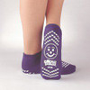 PillowPaws 3911-001 Risk-alert Double Imprint Slipper Sock Purple XL Adult 7 ½ - 10, 12xcase