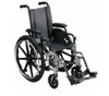 Viper Wheelchair with Flip Back Removable Arms, Desk Arms, Swing away Footrests, 12" Seat (L412DDA-SF)
