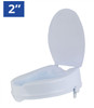 MOBB Health Care 4" Raised Toilet Seat with Lid: MHLRTSD