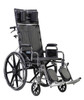 Drive STD14RBDDA Sentra Reclining Wheelchair, Detachable Desk Arms, 14" Seat