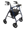 ProBasics Deluxe Aluminum Rollator with 8-inch Wheels, Blue