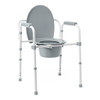 Medline 3-in-1 Folding Aluminum Elongated Commode