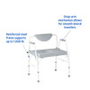 Medline Bariatric Drop-Arm Commode 1000LB