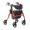 Padded backrest flips forward and backward enabling the user to sit comfortably on either side
Seat flips up to allow user to stand or walk inside the rollator
Folds completely flat for easy storage and transport
Features easy-to-identify yellow adjustment points, folding cup holder, memory foam seat and neoprene storage bag