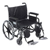 Drive STD28DDA-ELR Deluxe Sentra Heavy Duty Extra Extra Wide Wheelchair with Detachable Desk Arm and Elevating Leg Rests, 28" Seat (STD28DDA-ELR)