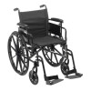 EA/1 Cruiser X4 Lightweight Dual Axle Wheelchair with Adjustable Detachable Arms, Desk Arms, Swing Away Footrests, 16" Seat