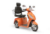 eWheels EW-36 S Elite 3-Wheel 350lbs. Wt. Capacity Scooter with Electromagnetic Brakes High Speed of 15mph- Orange