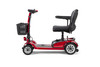 eWheels NEW 2024 VERSION - 4 Wheel Travel Scooter - 350 LB Weight Capacity - Red - FREE SHIPPING