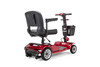 eWheels NEW 2024 VERSION - 4 Wheel Travel Scooter - 350 LB Weight Capacity - Red - FREE SHIPPING