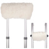 6268NA - EA/1 PCP Natural Sheepskin Crutch Cover/Set (1 pr hand grip pads/1 pr underarm pads)
