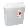 CASE - Monoject™ Always-Open In-Room Sharps Containers with Always-Open lid - Transparent Yellow 3GL CS/10