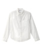 Men's Self Dressing Magnetic Buttons Dress Shirt, White Sizes: M-2XL