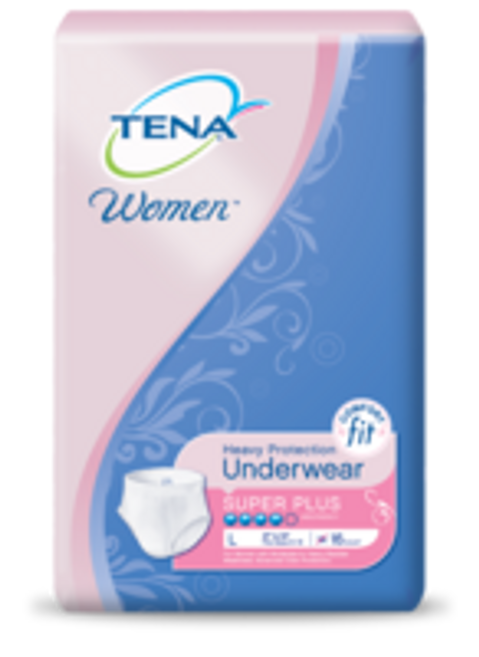 Tena Super Plus Protective Pull On Underwear for Women, Large, 64