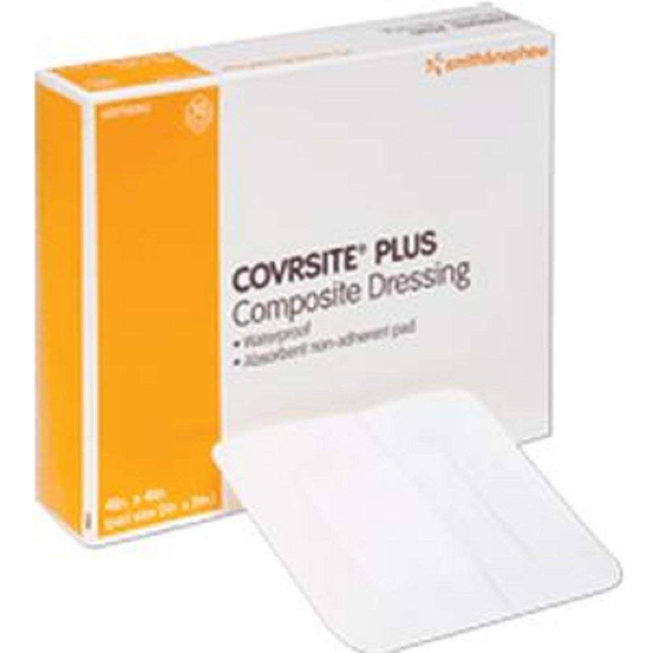 COVRSITE PLUS WATERPROOF COMPOSITE Dressing, SIZE 4"x4" BX/10 (SN-59715000)