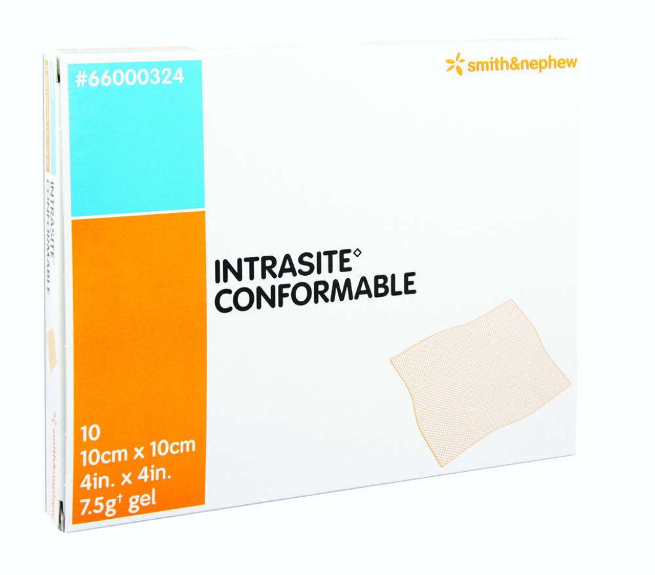 INTRASITE CONFORMABLE HYDROGEL Dressing, SIZE 10CM X 10CM BX/10