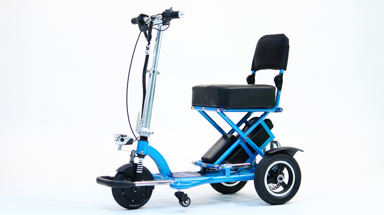 TRIAXE T3045-B 3-Wheel SPORT MOBILITY SCOOTER, Light Metallic Blue