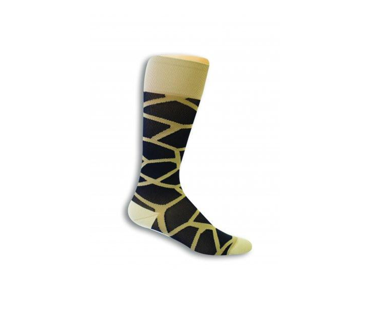 Medical Compression Socks for Women - GIRAFFE - BEIGE/BLACK SIZE: WA-RCM STRENGTH:20-30 MMHG (1 Pair) (HH X320CWA75-R)