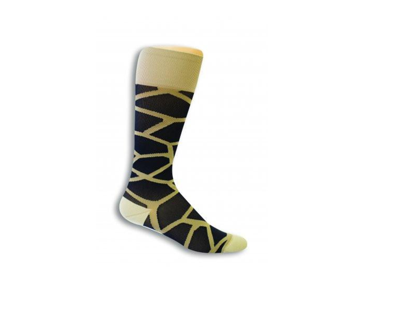 Medical Compression Socks for Women - GIRAFFE - BEIGE/BLACK SIZE: WD-RCM STRENGTH:20-30 MMHG (1 Pair) (HH X320CWD75-R)